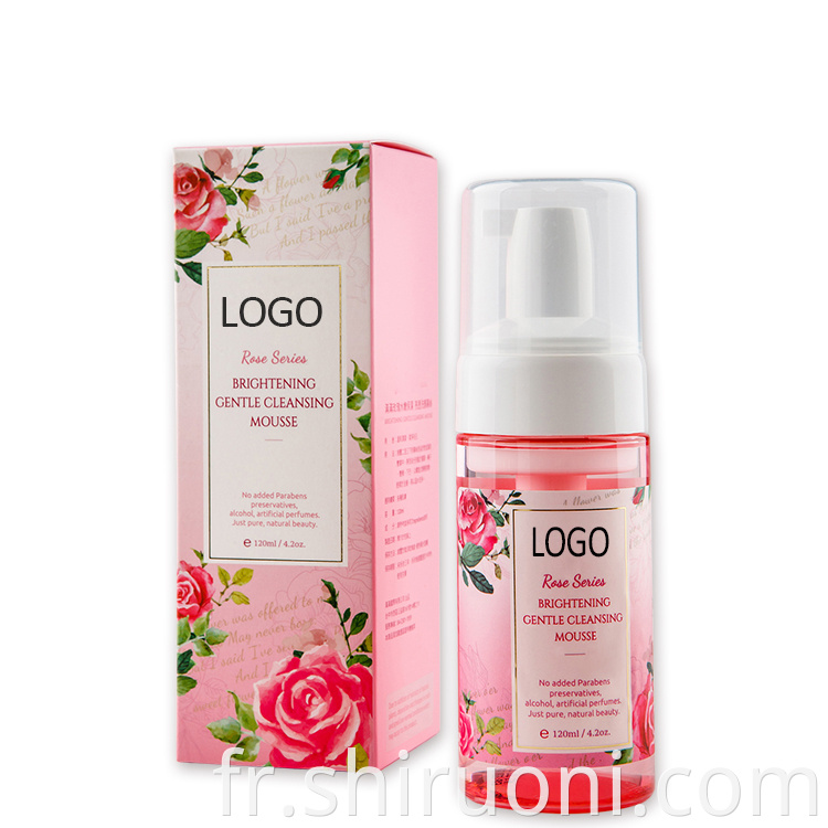 Rose Face Foam Mousse